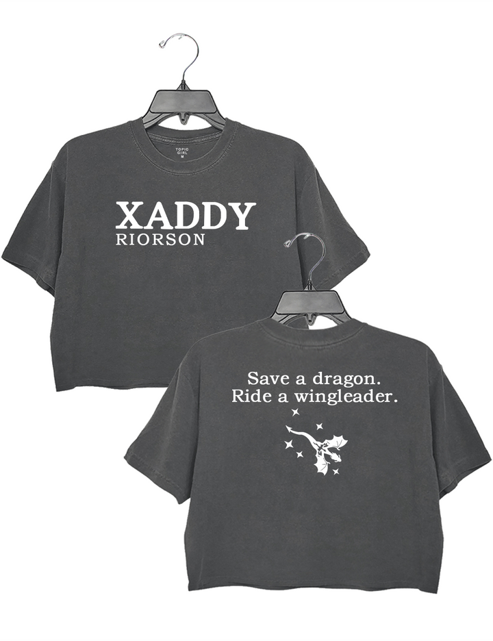 Xaddy Riorson Save a Dragon Ride A Wingleader Crop Top