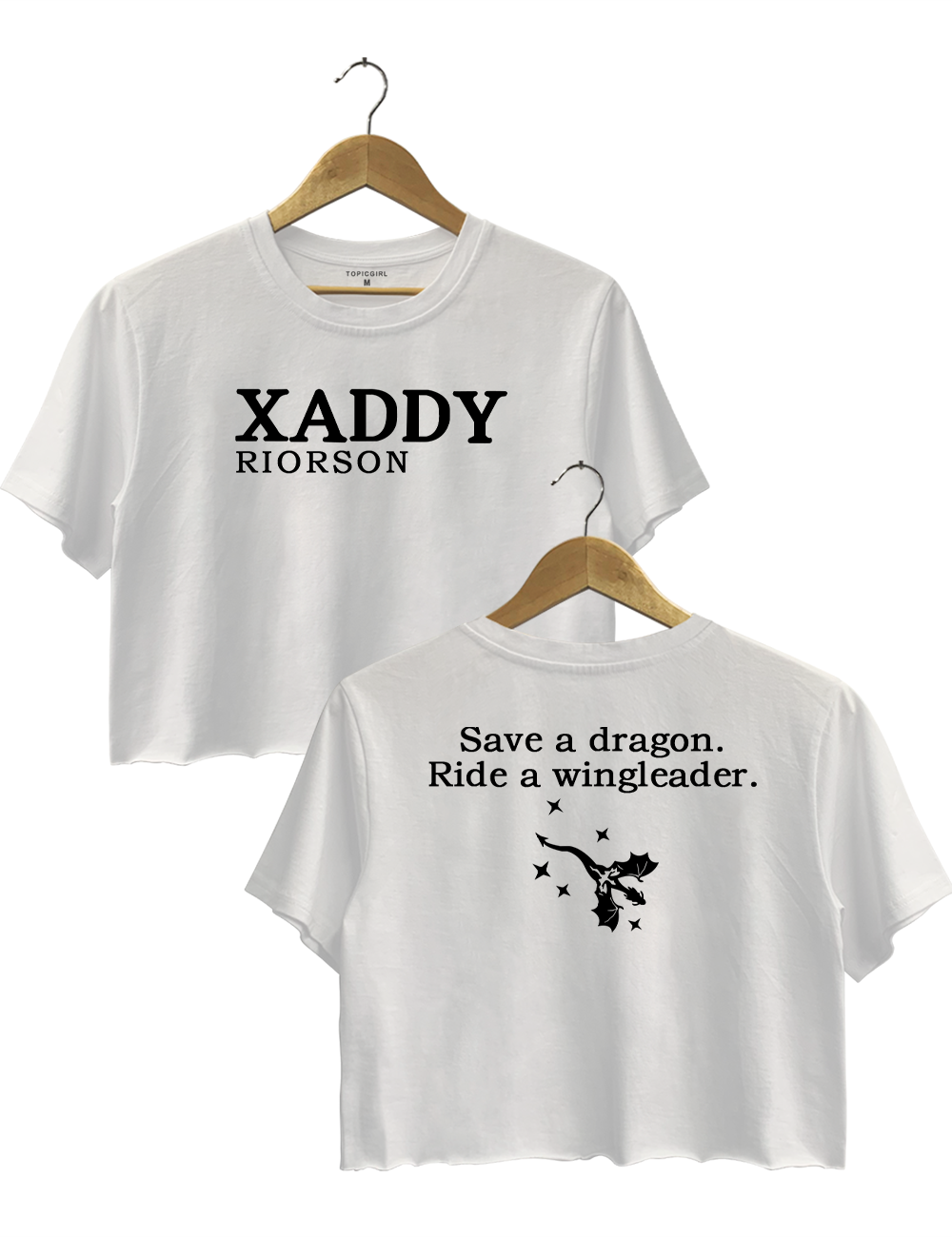 Xaddy Riorson Save a Dragon Ride A Wingleader Crop Top