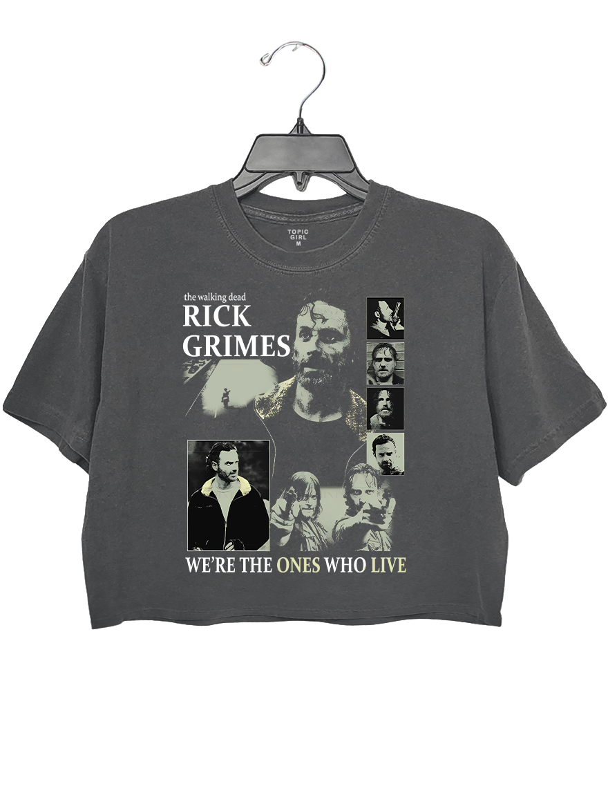 The Walking Dead Rick Grimes We Are The Ones Who Live Crop Top