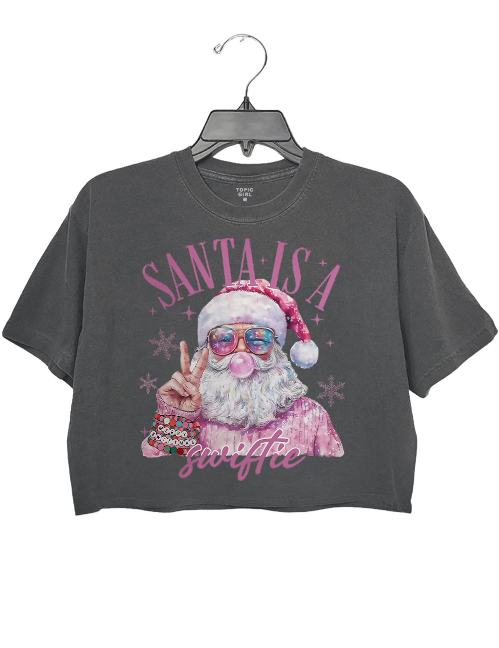 Santa Is A Swiftie Crop Top
