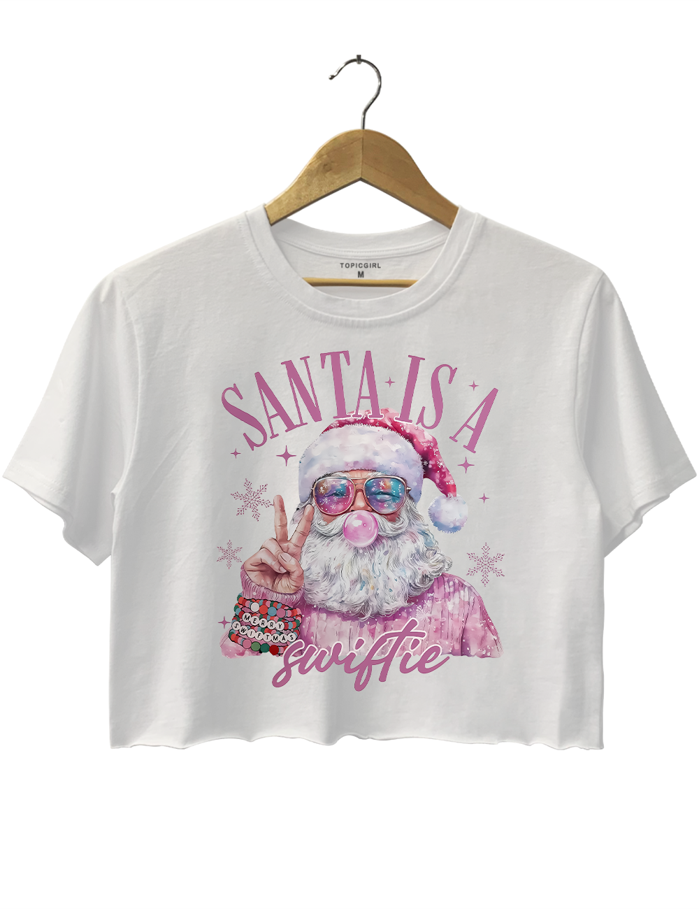 Santa Is A Swiftie Crop Top