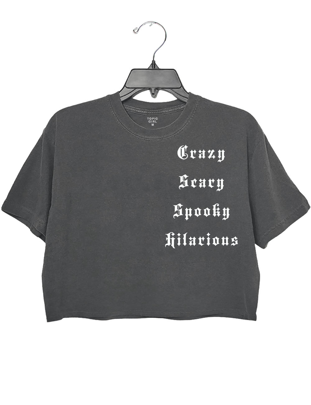 Crazy Scary Spooky Hilarious Crop Top