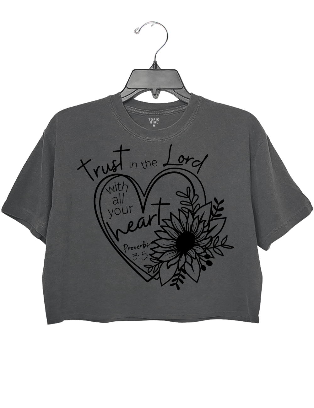 Proverbs 3:5 Trust in the Lord Crop Top