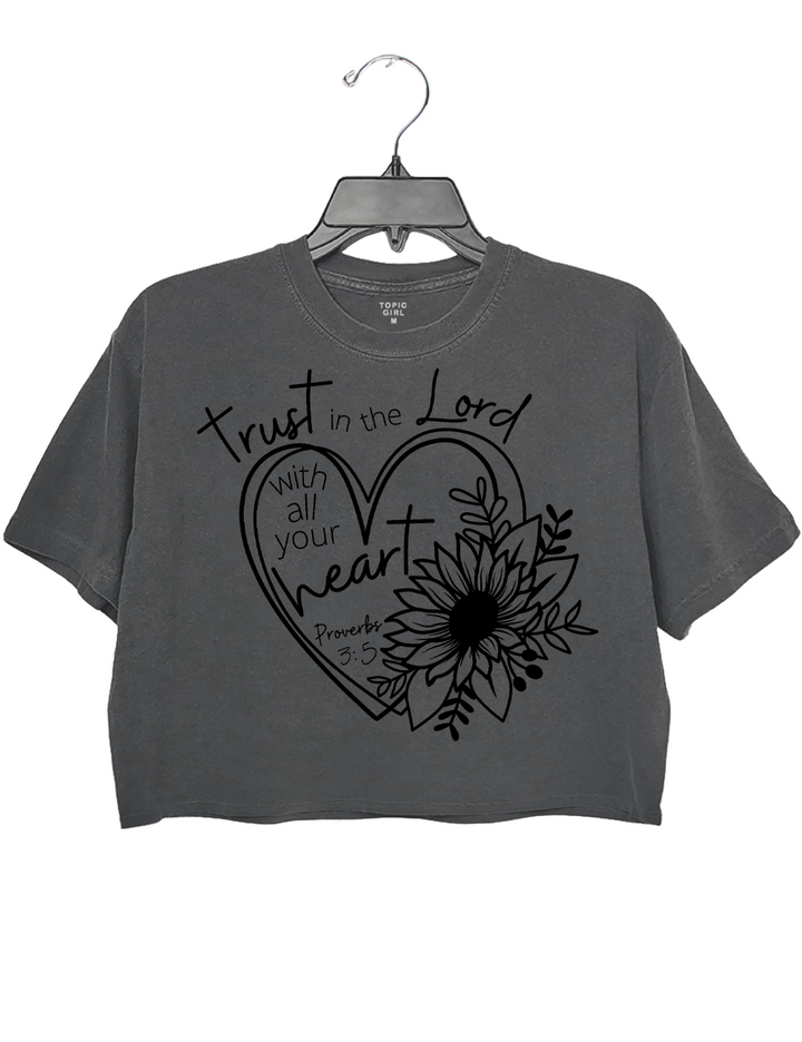 Proverbs 3:5 Trust in the Lord Crop Top