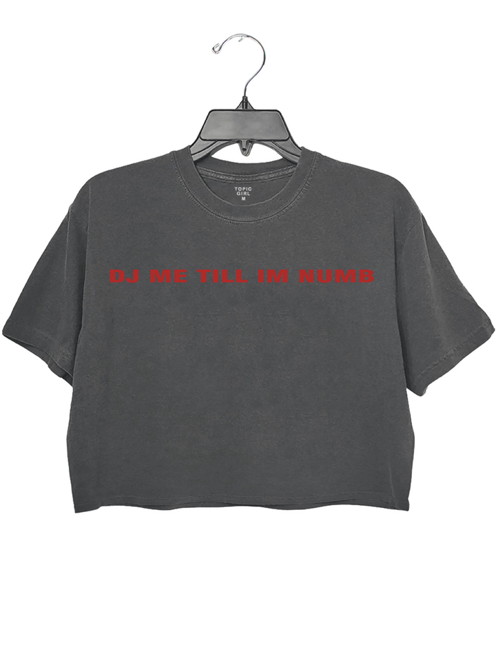 Dj Me Till lm Numb Crop Top