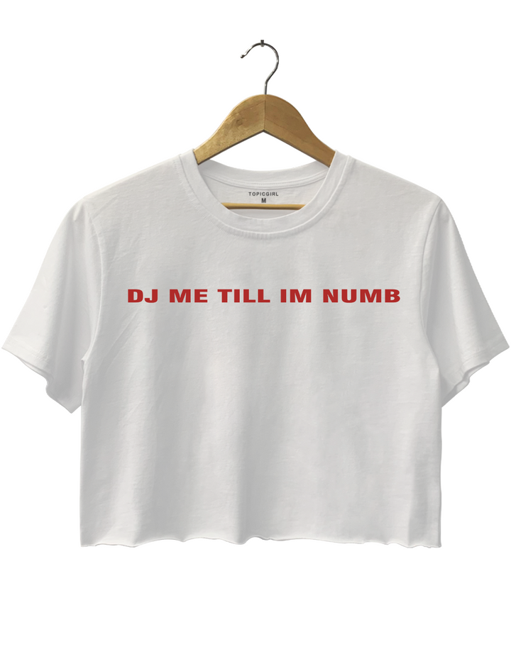 Dj Me Till lm Numb Crop Top
