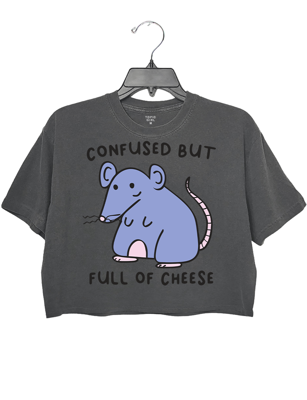 Confused But Full Of Cheese Crop Top