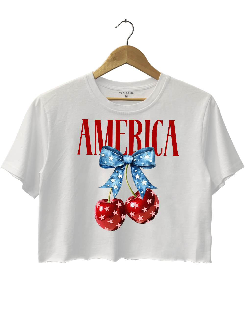 America Cherries Crop Top