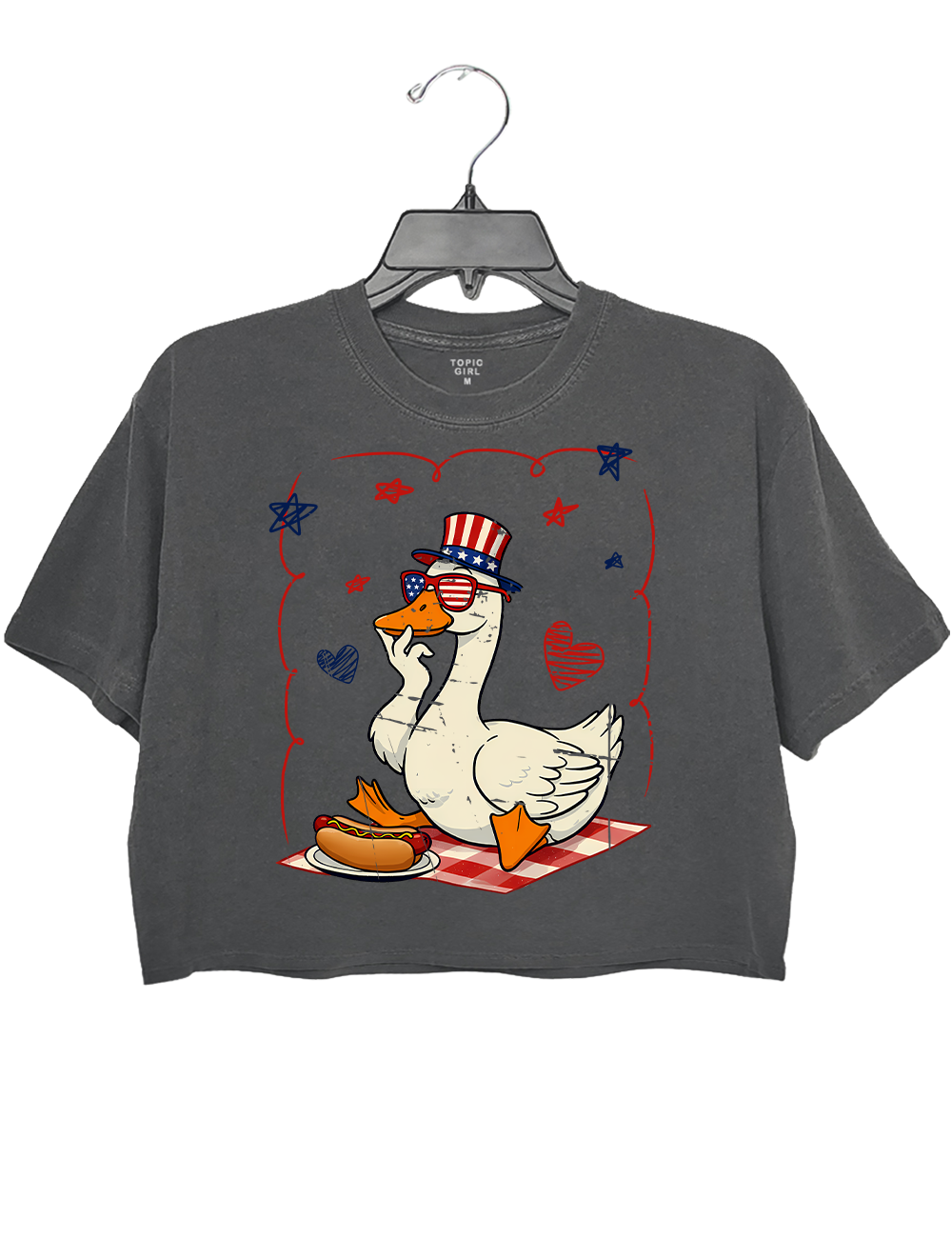 Faith Freedom And America Dream Christian 4th Of July Crop Top