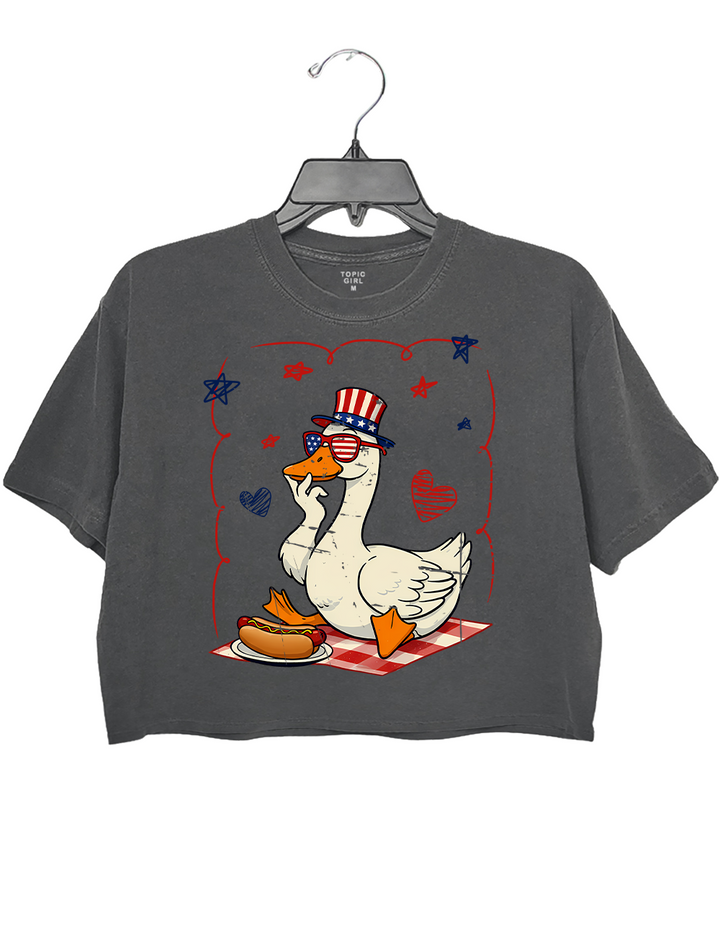 Faith Freedom And America Dream Christian 4th Of July Crop Top