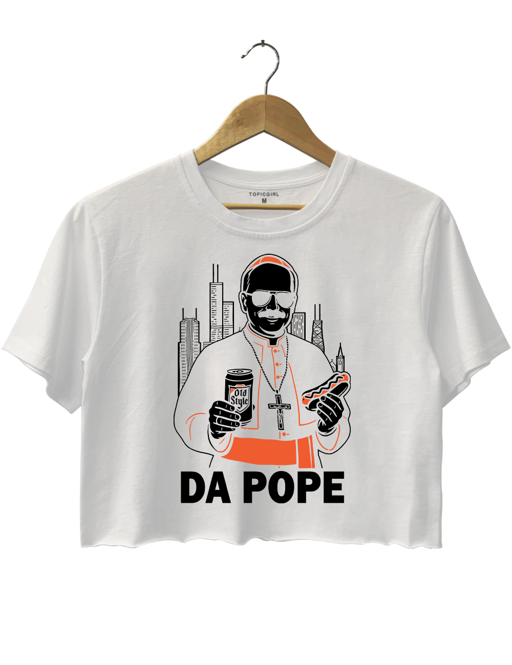 Chicago Pope Leo Xiv Da Pope America Crop Top