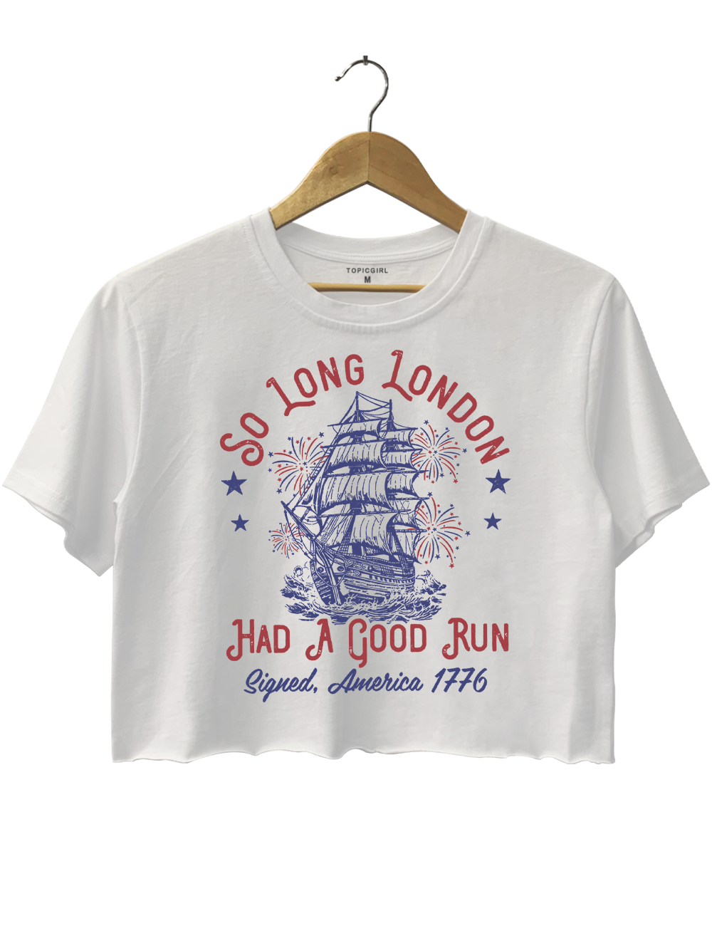 Funny So Long London Had A Good Run 4th of July Crop Top
