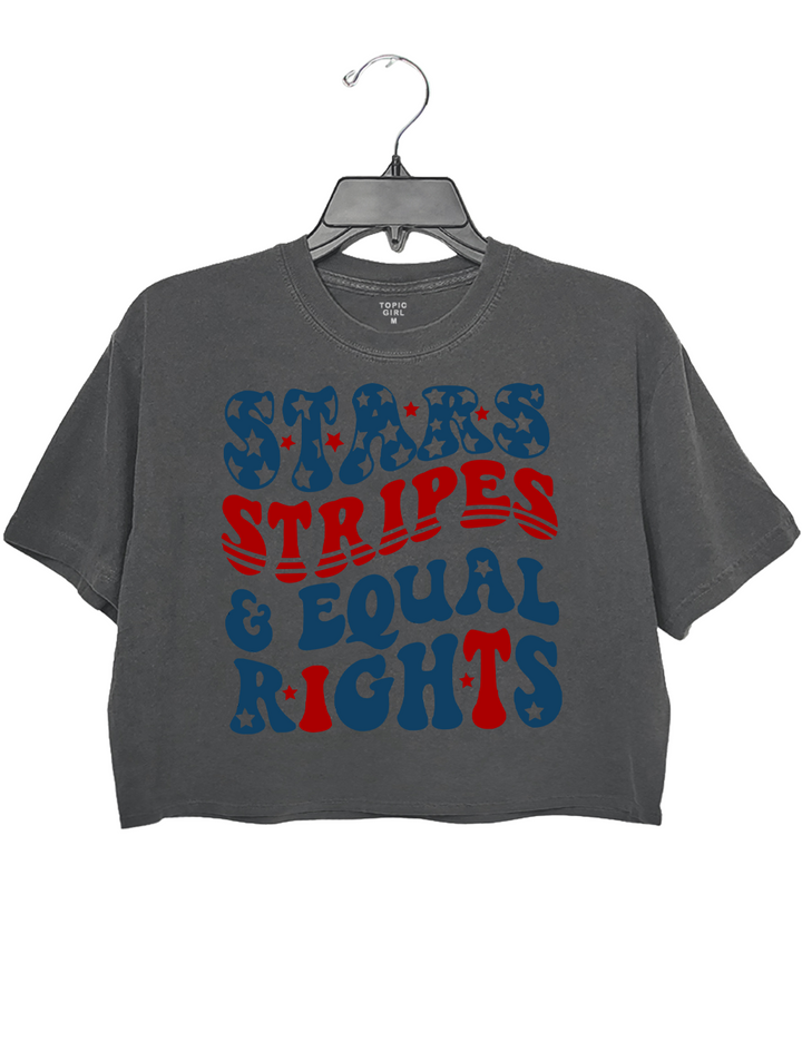 Stars Stripes And Equal Rights Crop Top