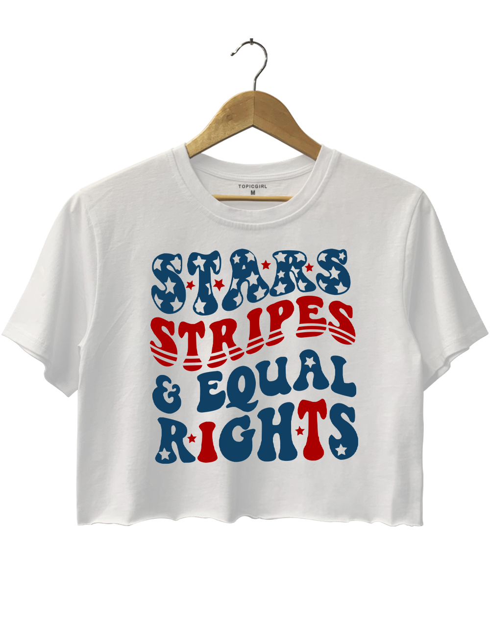 Stars Stripes And Equal Rights Crop Top
