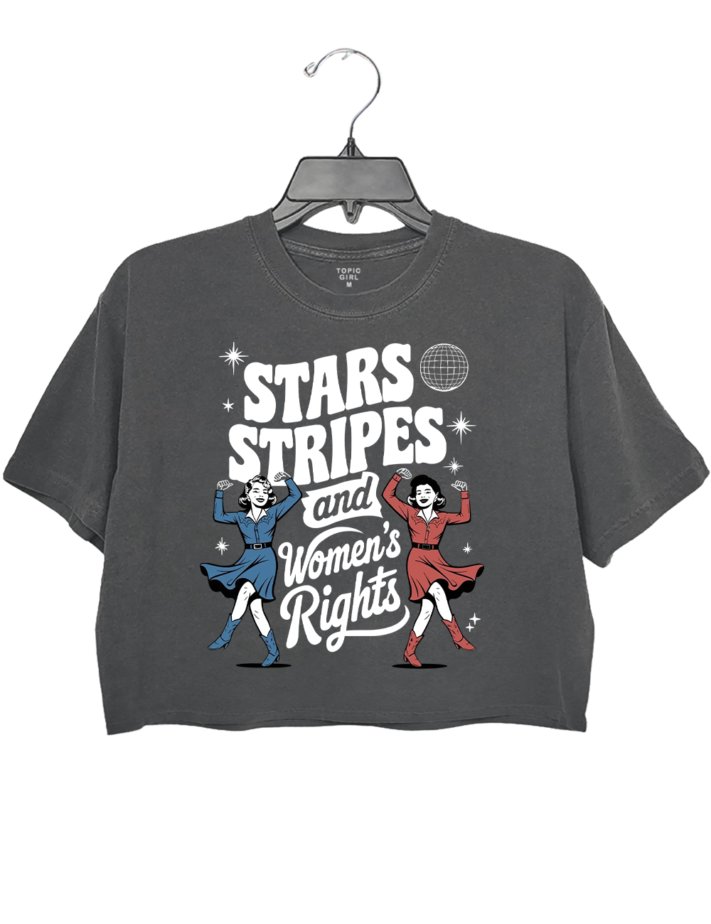 4th of July Feminist Crop Top