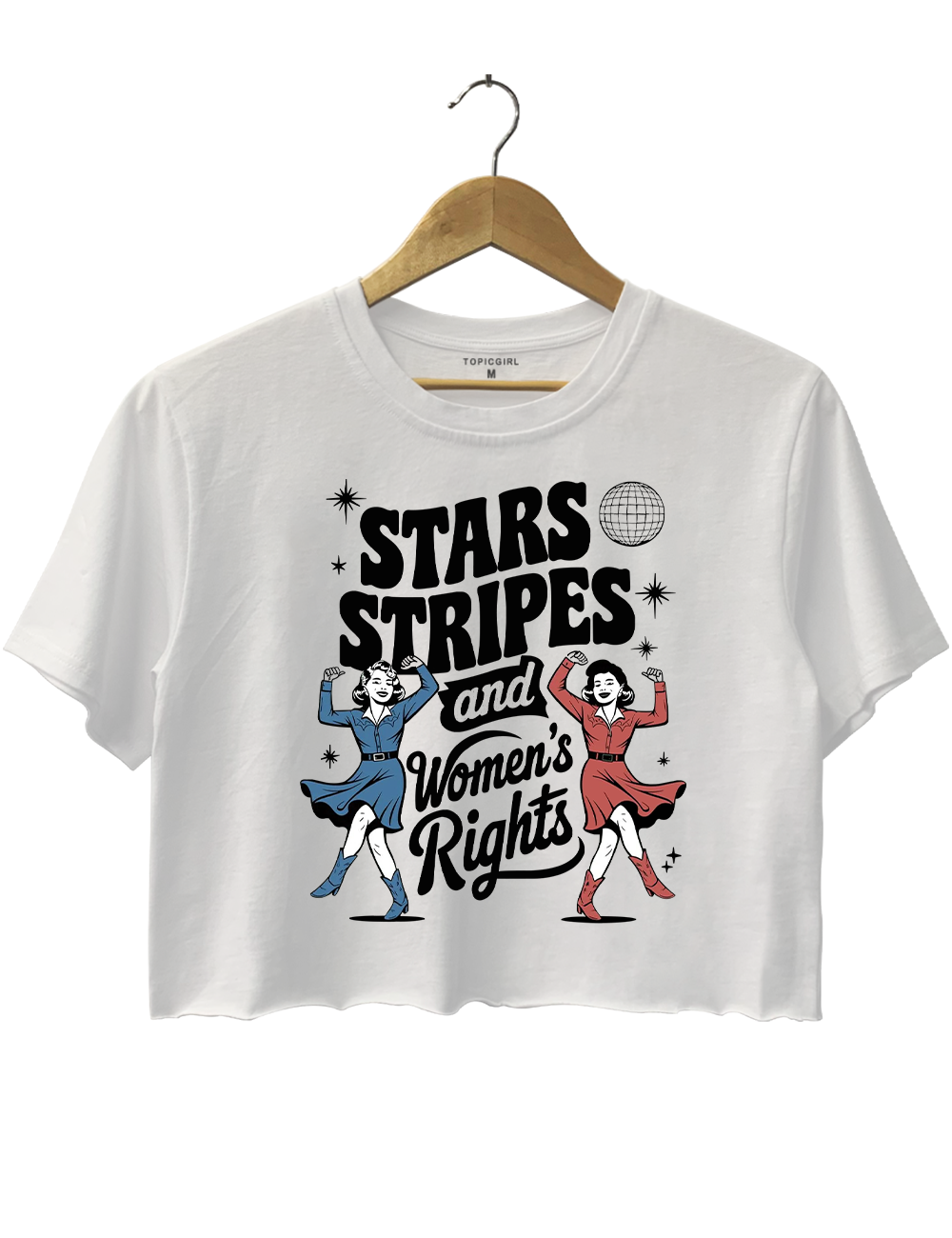 4th of July Feminist Crop Top