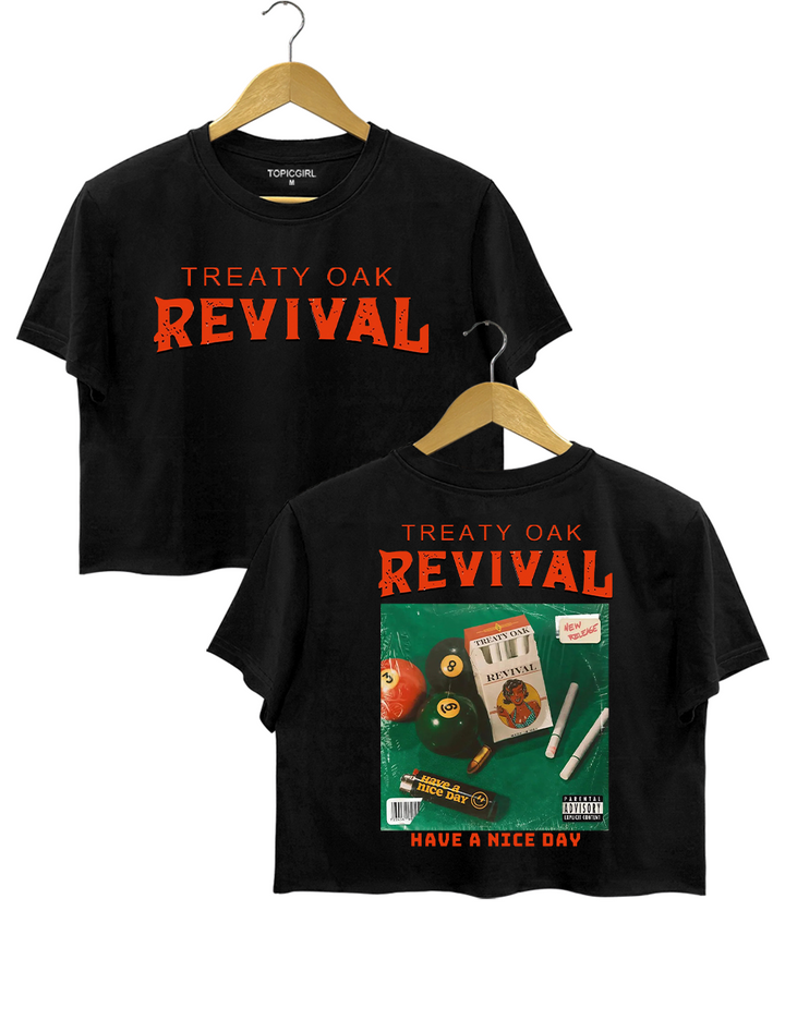 Treaty Oak Revival Have a Nice Day Crop Top