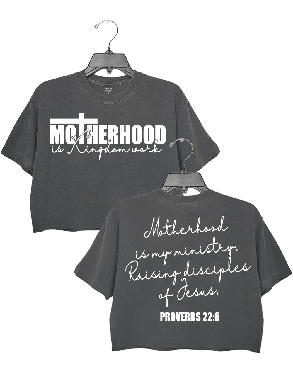 Motherhood Is My Ministry Crop Top