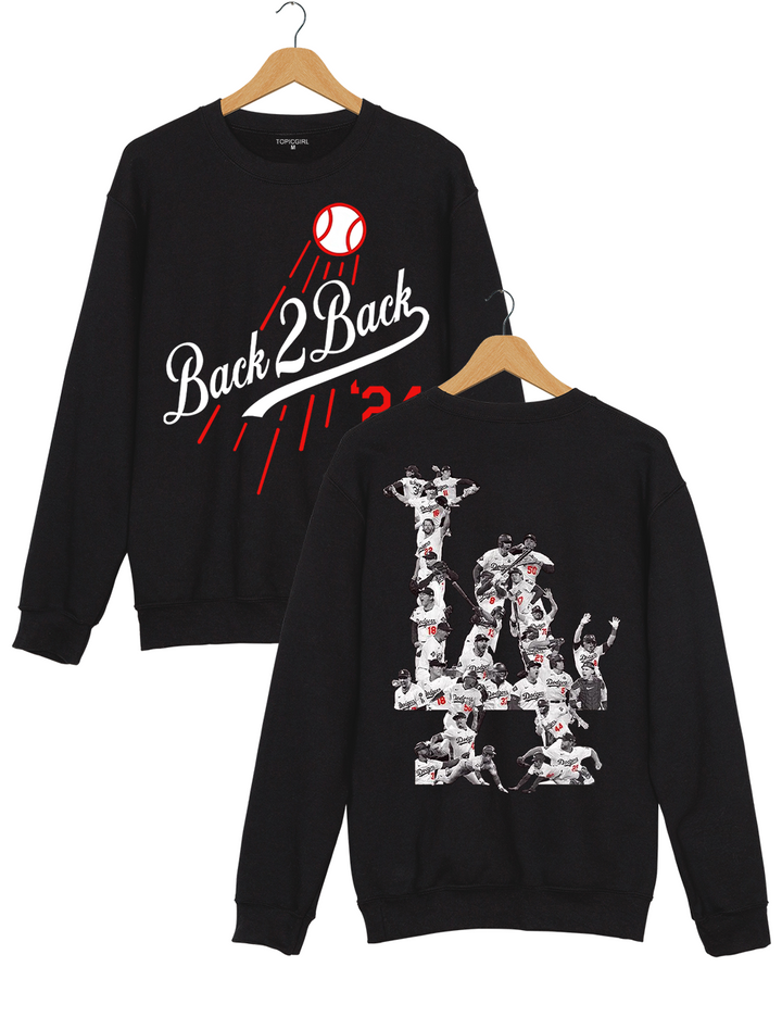 La Baseball Back to Back Champs Sweatshirt