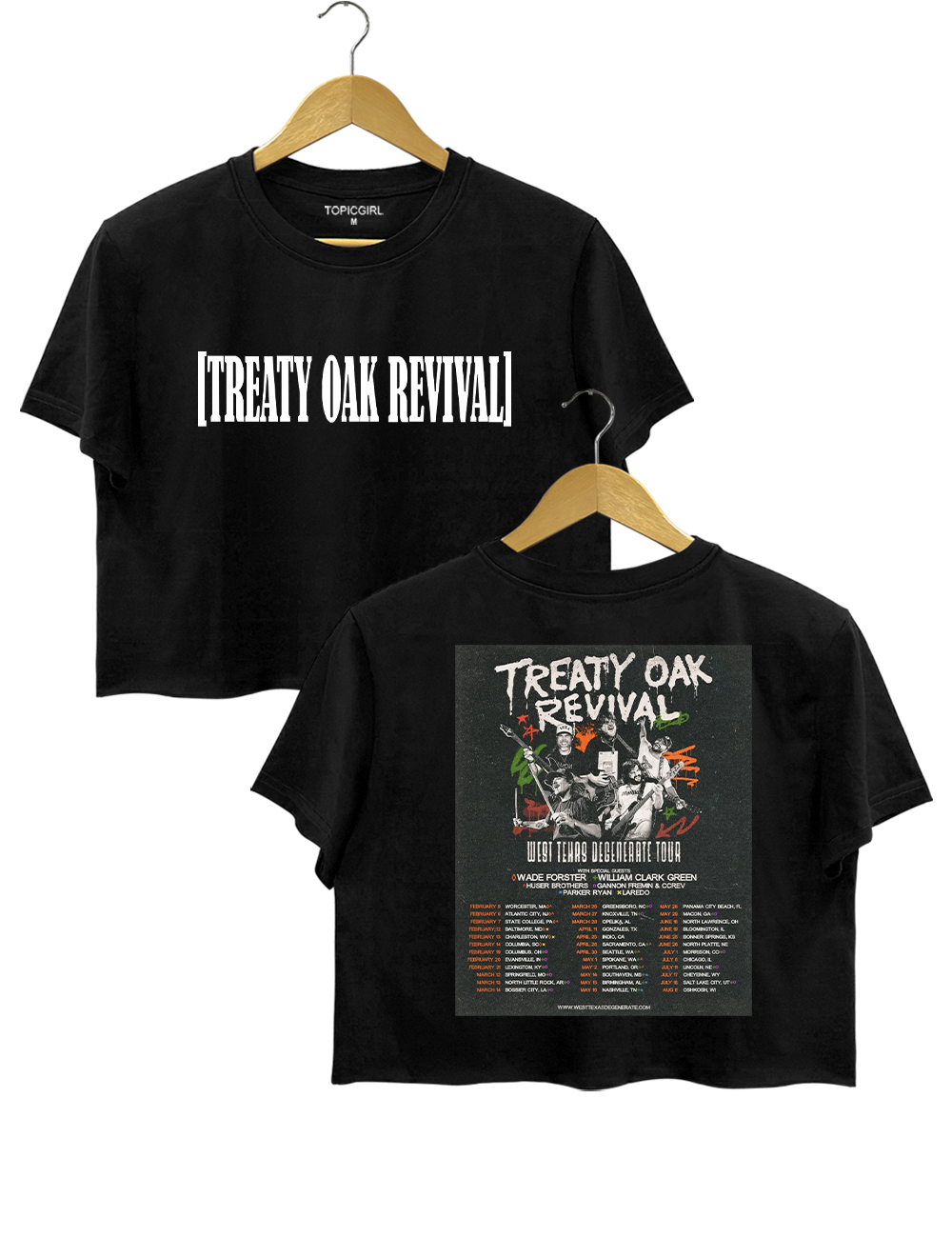 Treaty Oak Revival Tour Crop Top