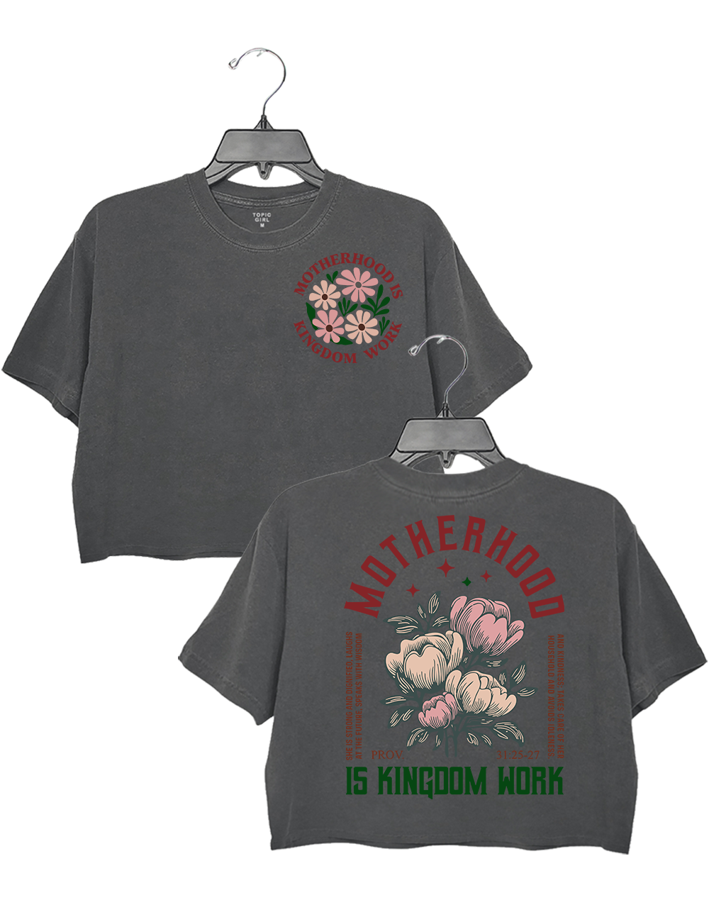 Motherhood ls Kingdom 0f Work Crop Top