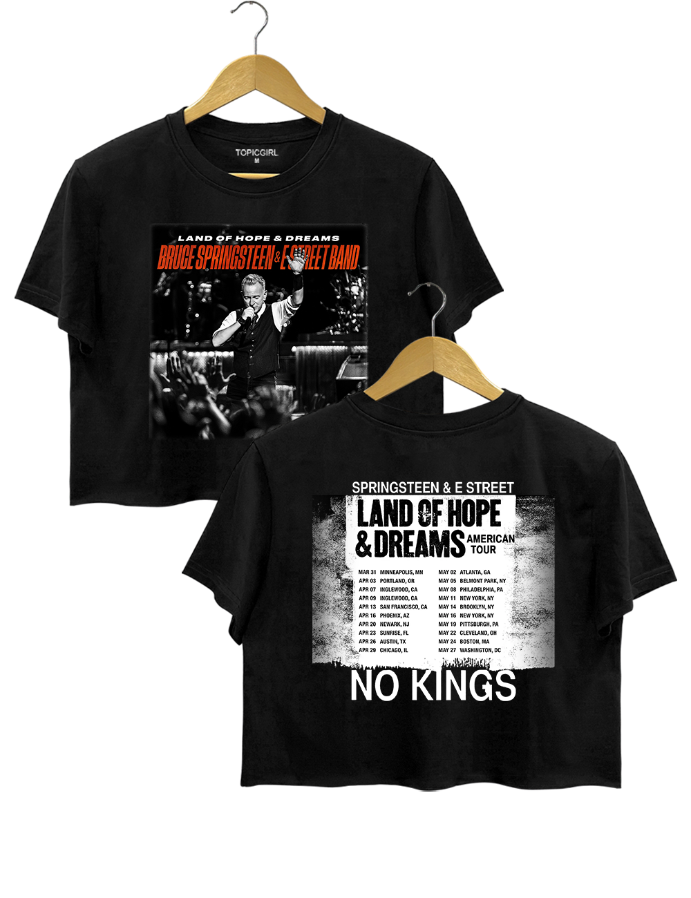 Bruce Springsteen And E Street Band Land Of Hope And Dreams Crop Top
