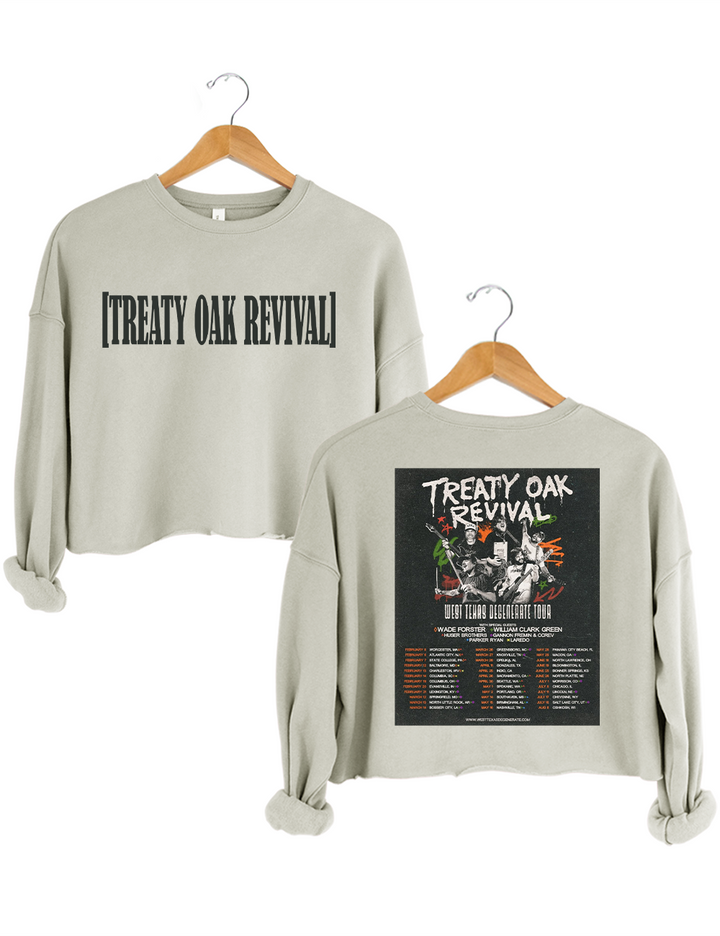 Treaty Oak Revival Tour Crop Sweatshirt