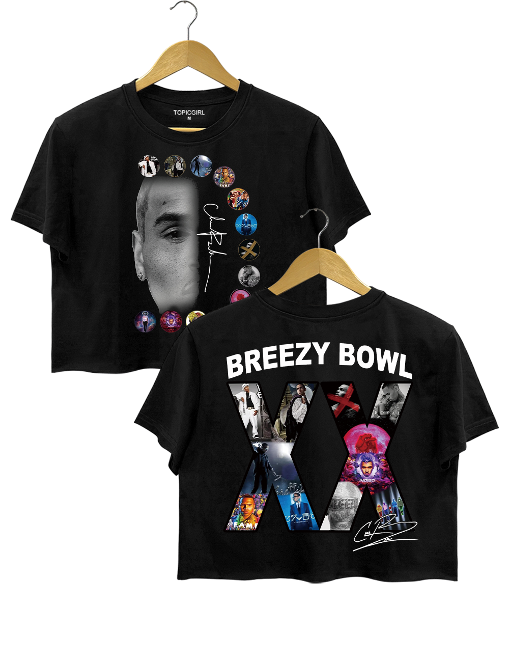 Chris Brown Tour Breezy Bowl XX V2 Crop Top