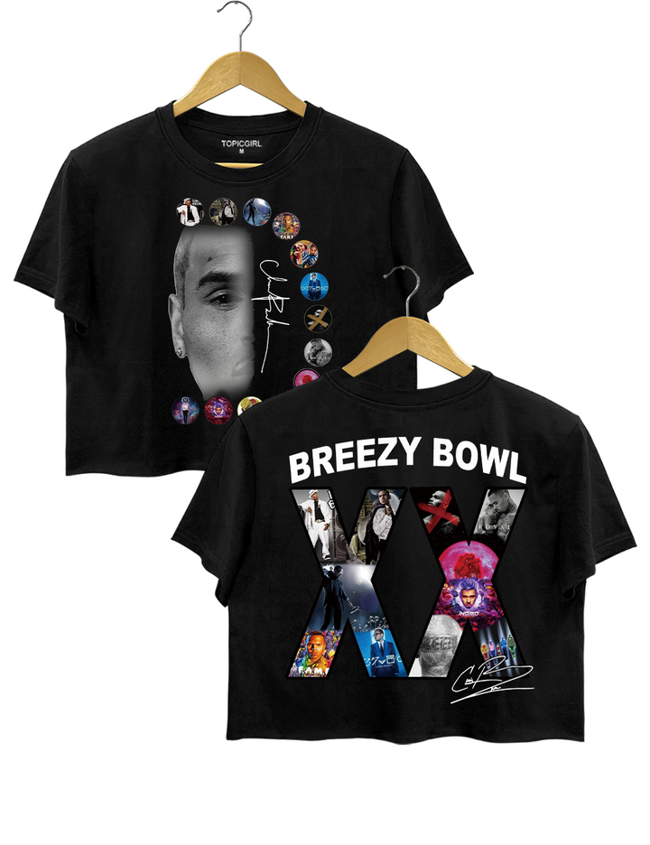 Chris Brown Tour Breezy Bowl XX V2 Crop Top