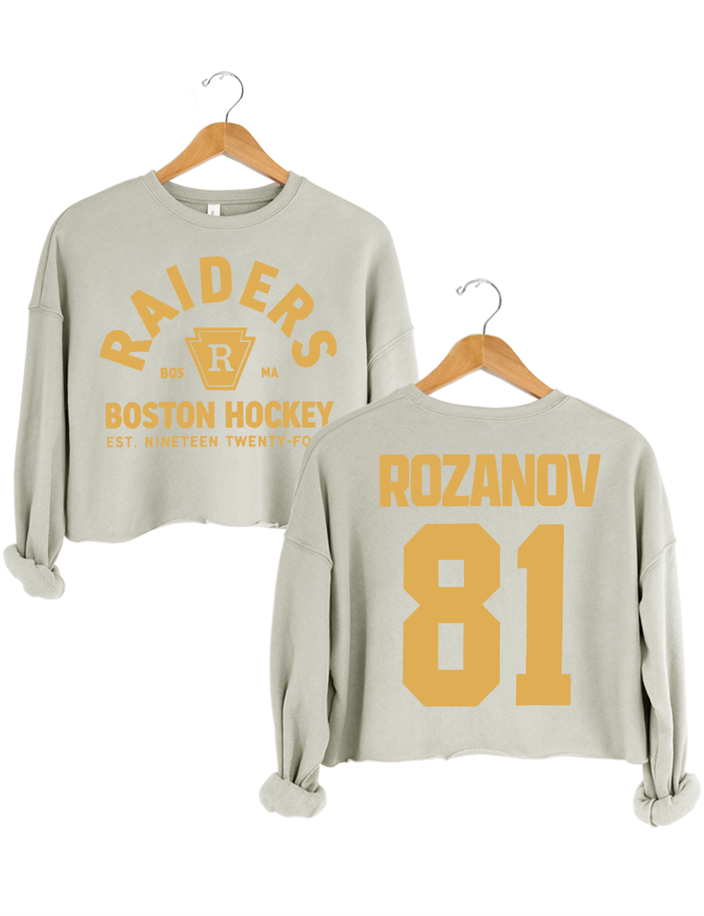 Ilya Rozanov 81 - Boston Hudson Willians Connor Storrie Crop Sweatshirt