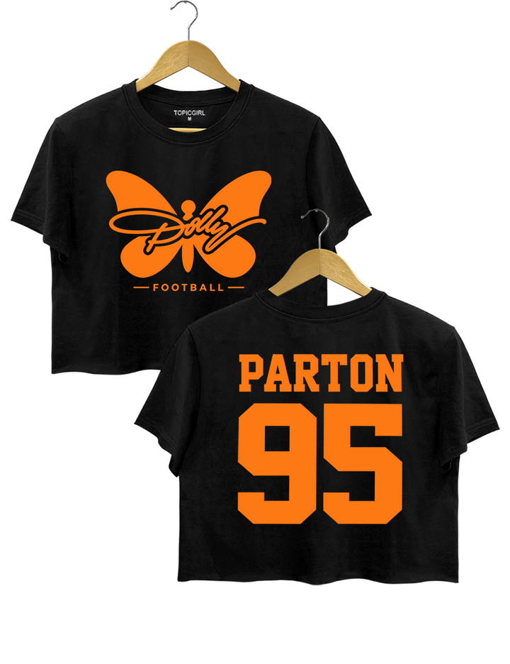 Dolly Parton 95 Football Crop Top