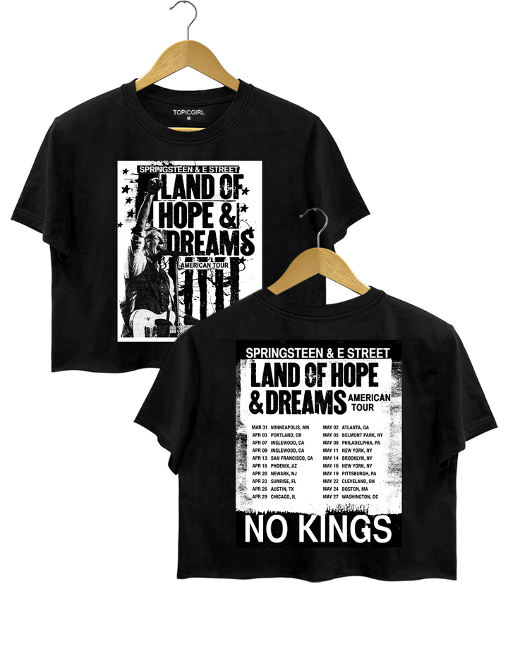 Bruce Springsteen Tour 2026 Land Of Hope & Dreams Crop Top