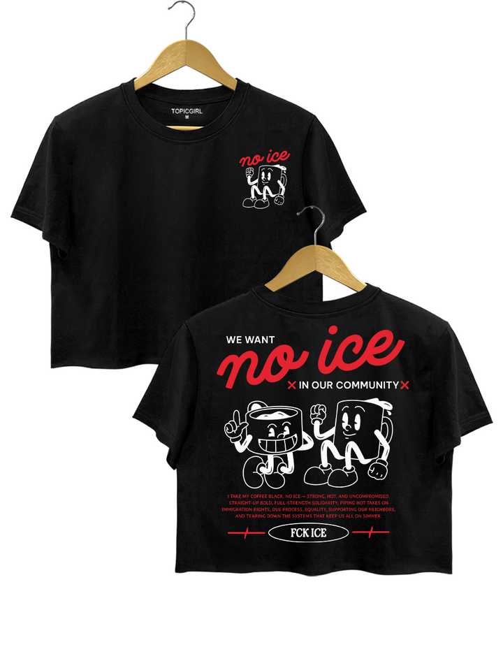 Retro Abolish ICE Crop Top