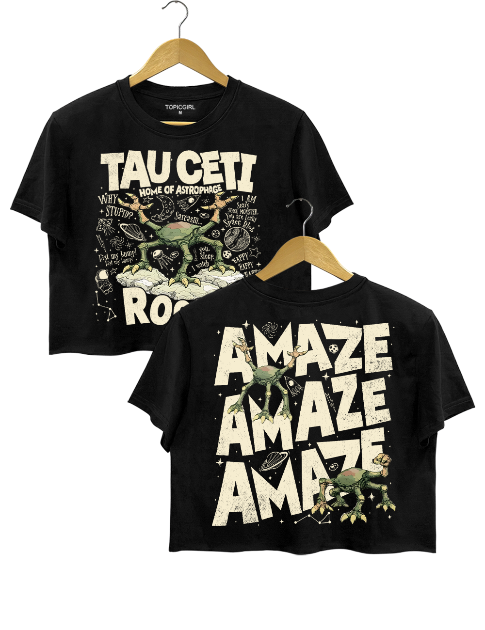 Rocky Tau Ceti Amaze Amaze Amaze Jazz Hands Crop Top