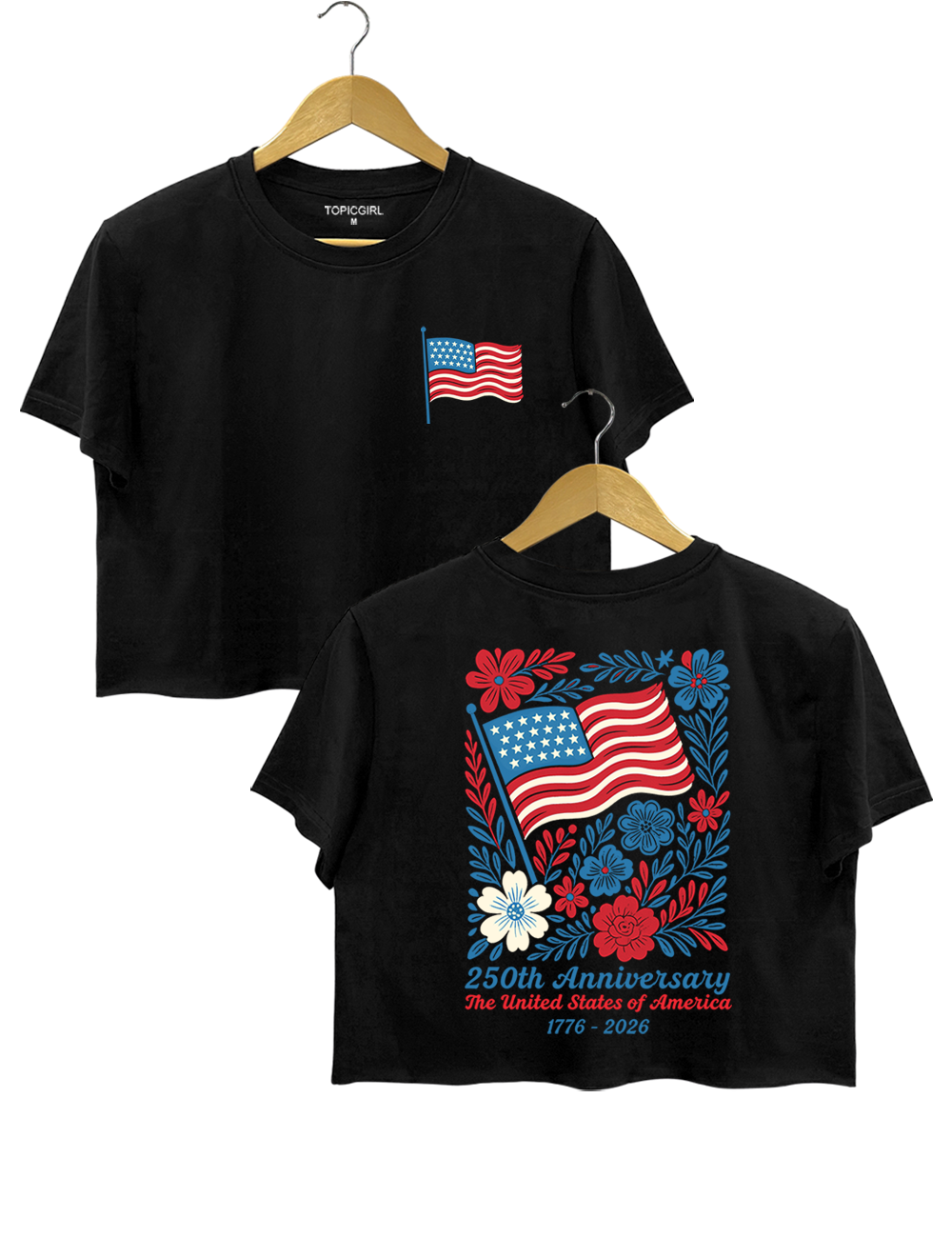 USA 250th Anniversary Crop Top