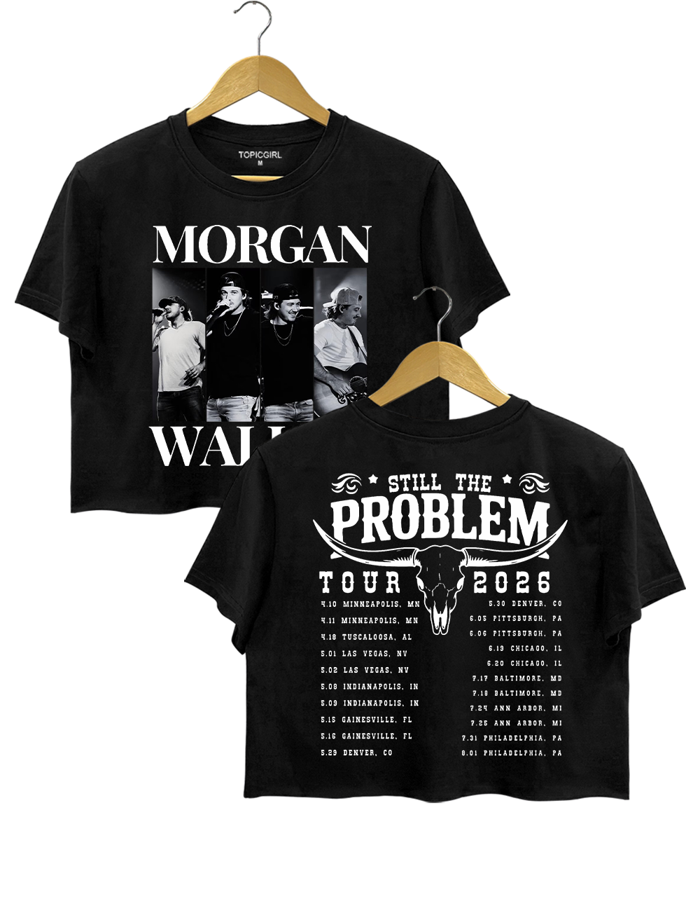 Vintage Morgan Wallen Still The Problem Crop Top