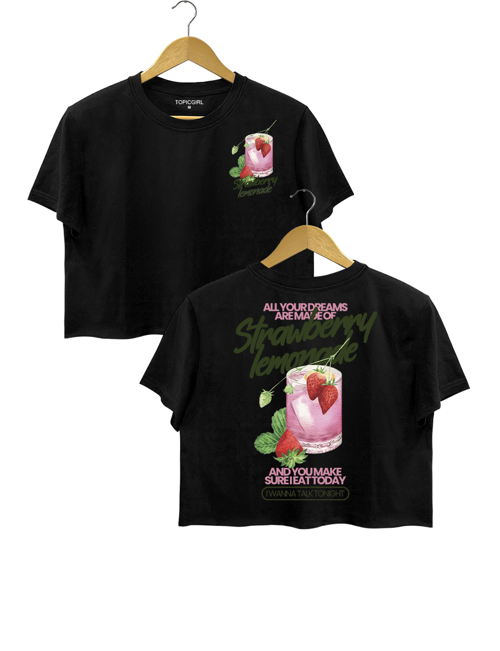 Strawberry Lemonade Definitely Maybe Morning Glory Manchester Gallagher Brothers Crop Top
