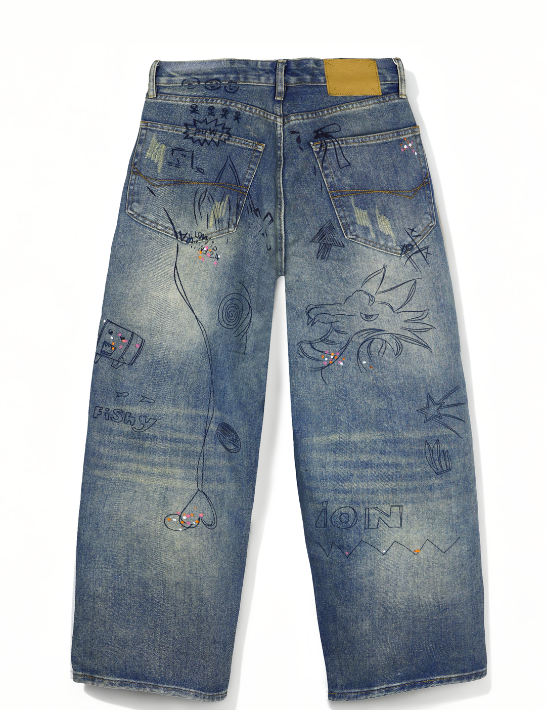Graffiti-Style Streetwear Jeans