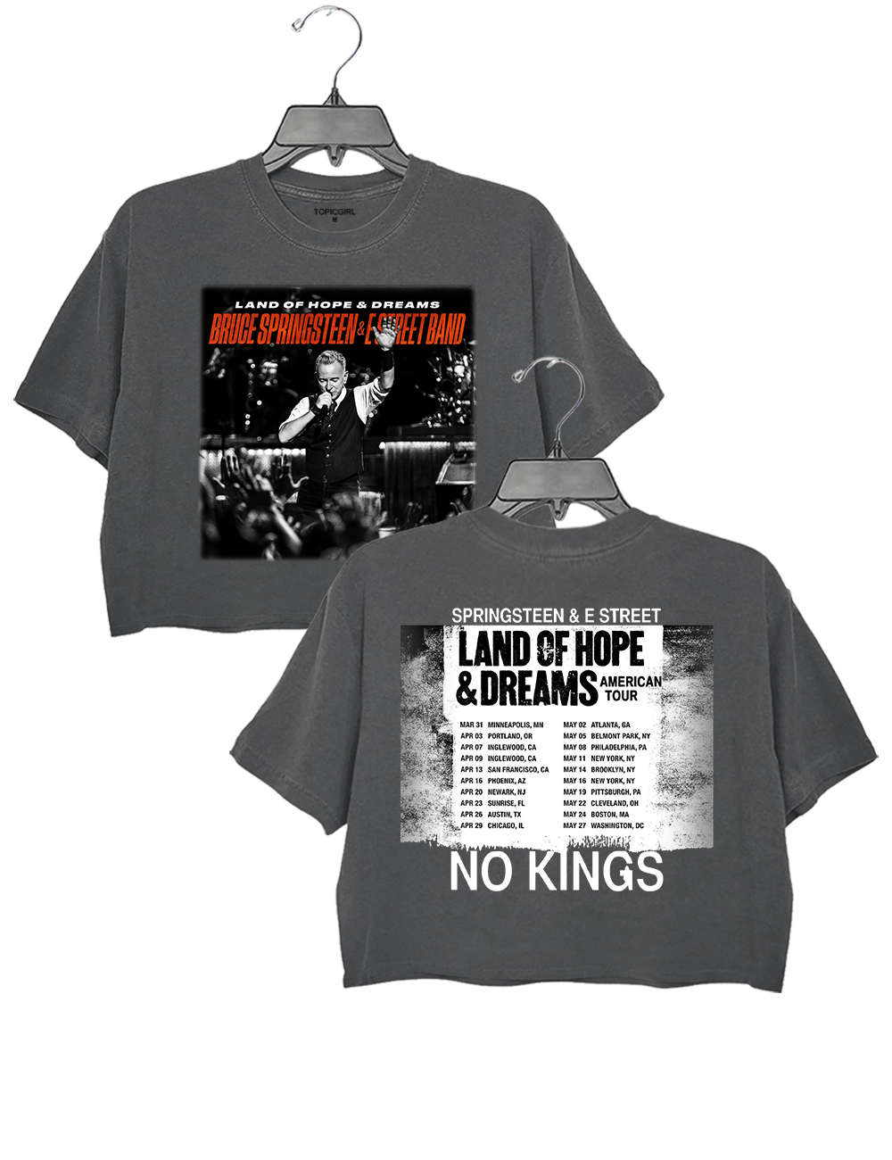 Bruce Springsteen And E Street Band Land Of Hope And Dreams Crop Top