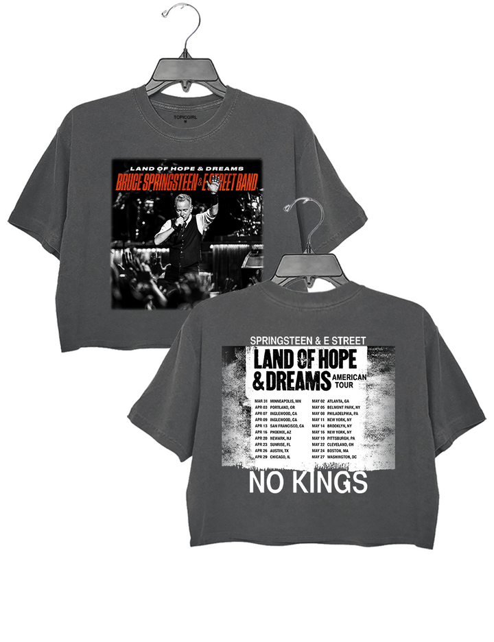 Bruce Springsteen And E Street Band Land Of Hope And Dreams Crop Top