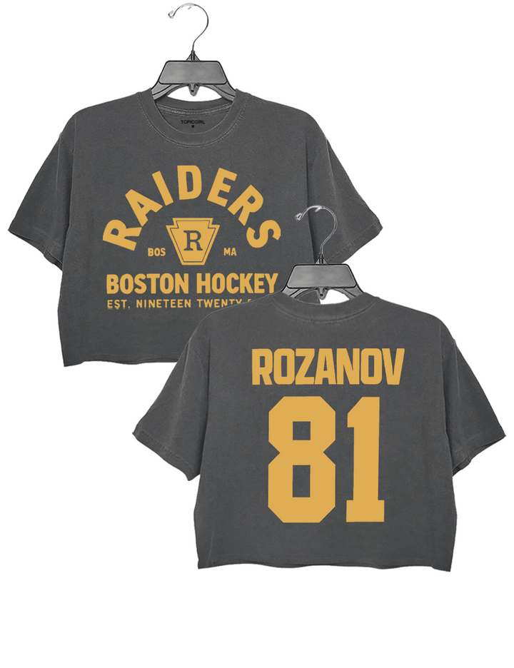 Ilya Rozanov 81-Boston Hudson Willians Connor Storrie Crop Top