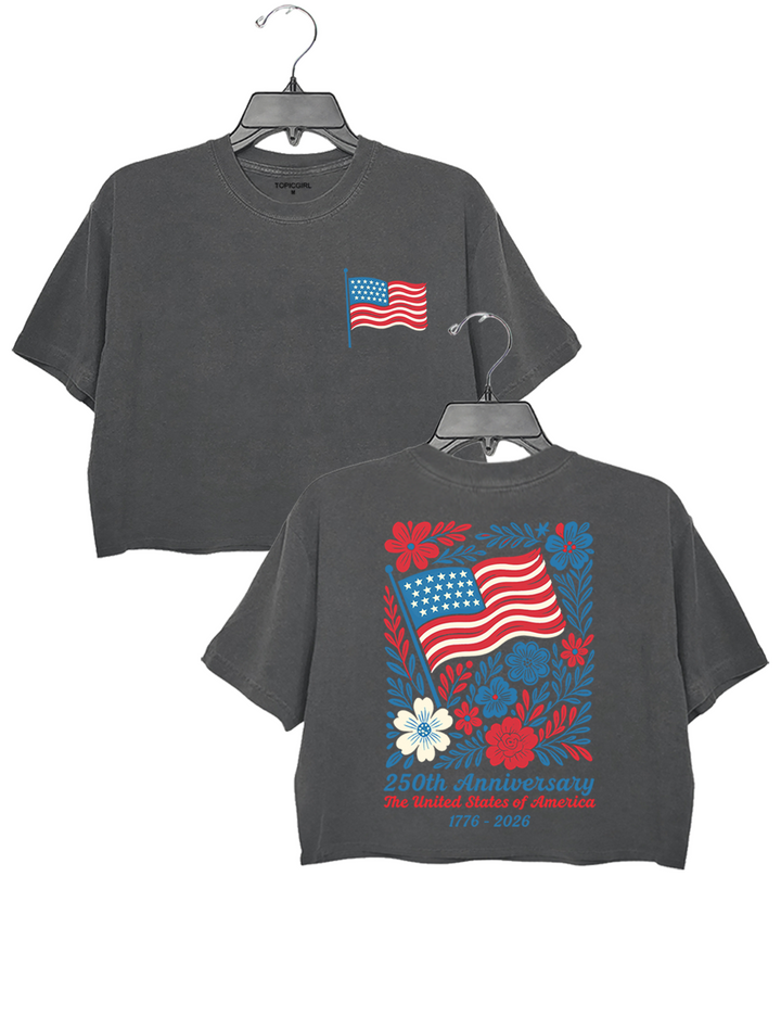 USA 250th Anniversary Crop Top