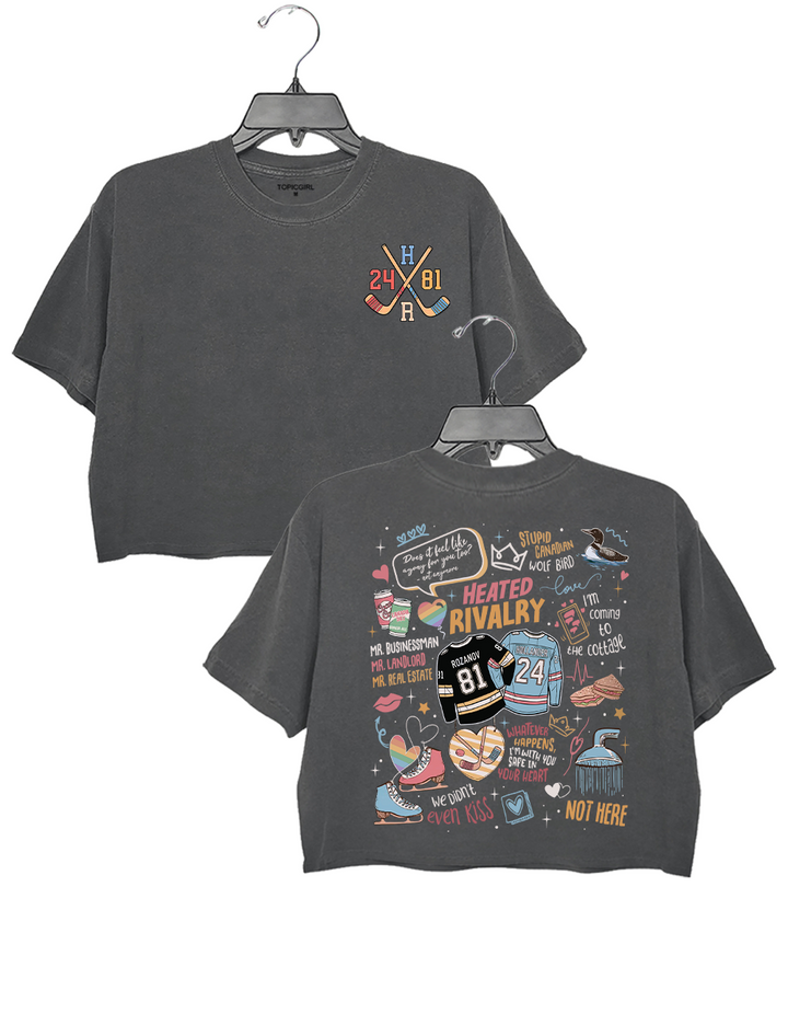 Heated Rivalry Romance Crop Top