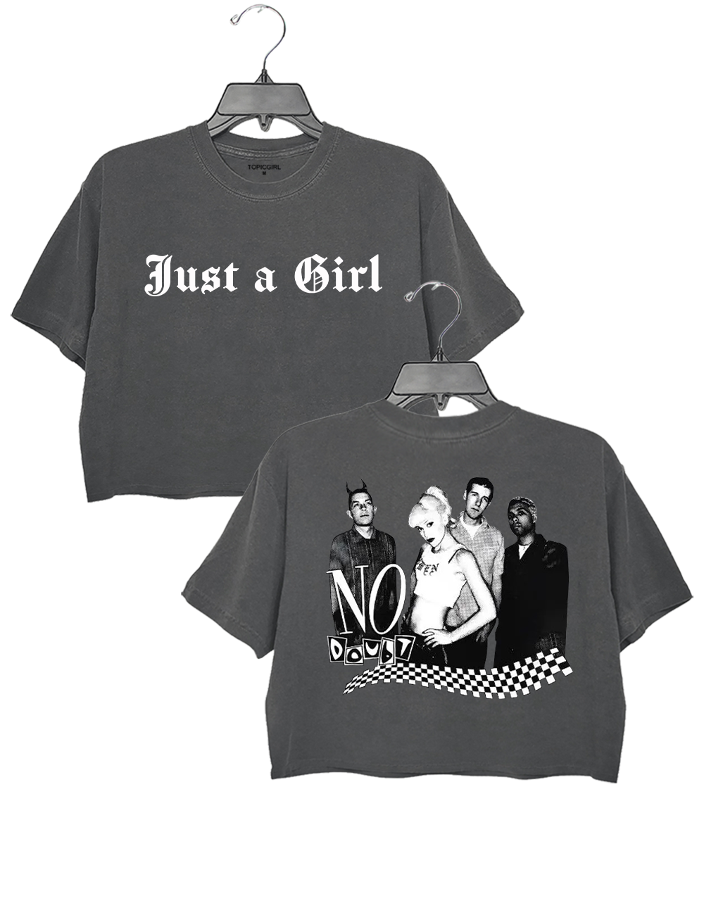 90s Rock Style No Doubt Crop Top
