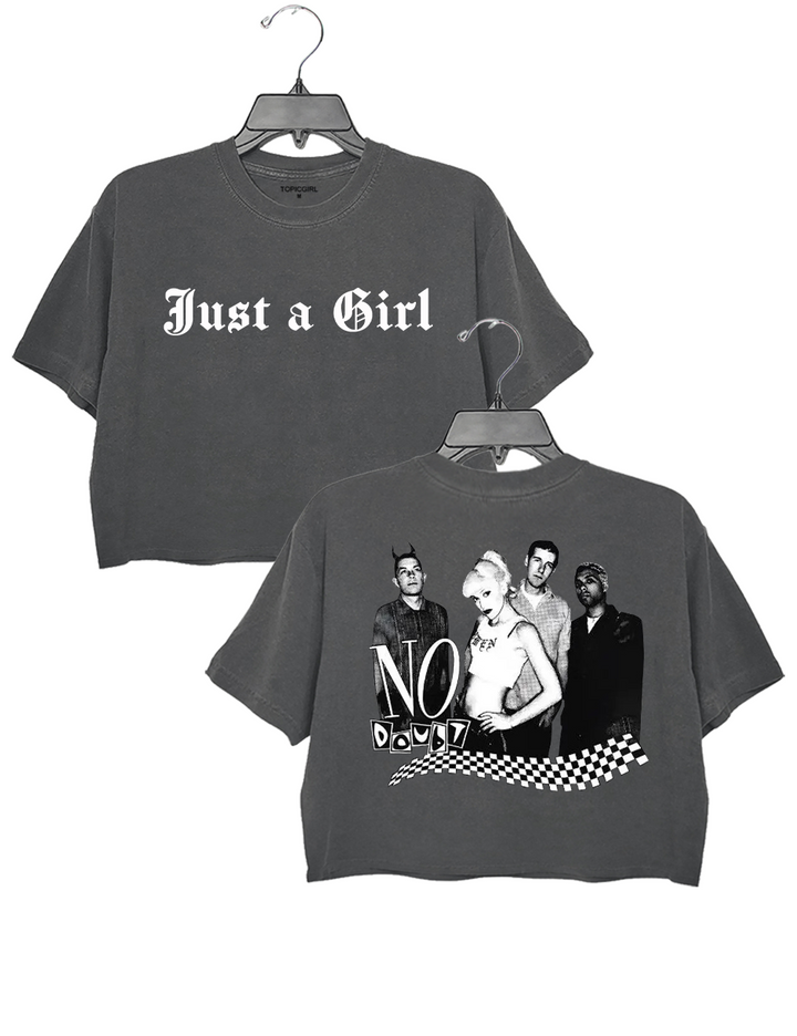 90s Rock Style No Doubt Crop Top