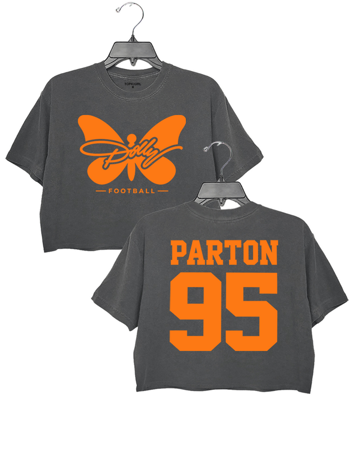 Dolly Parton 95 Football Crop Top