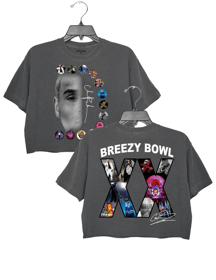 Chris Brown Tour Breezy Bowl XX V2 Crop Top