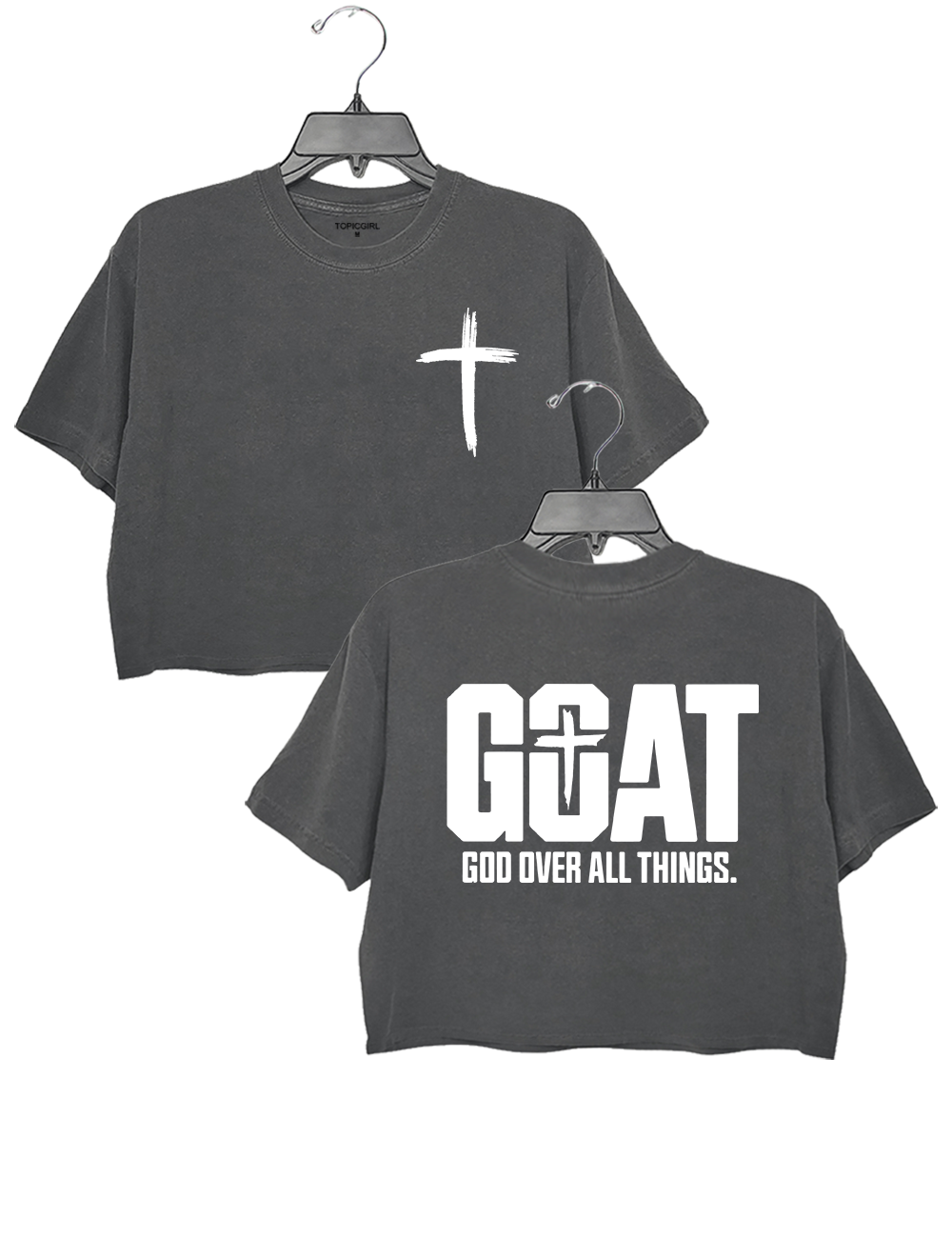 Goat God Over All Things Crop Top