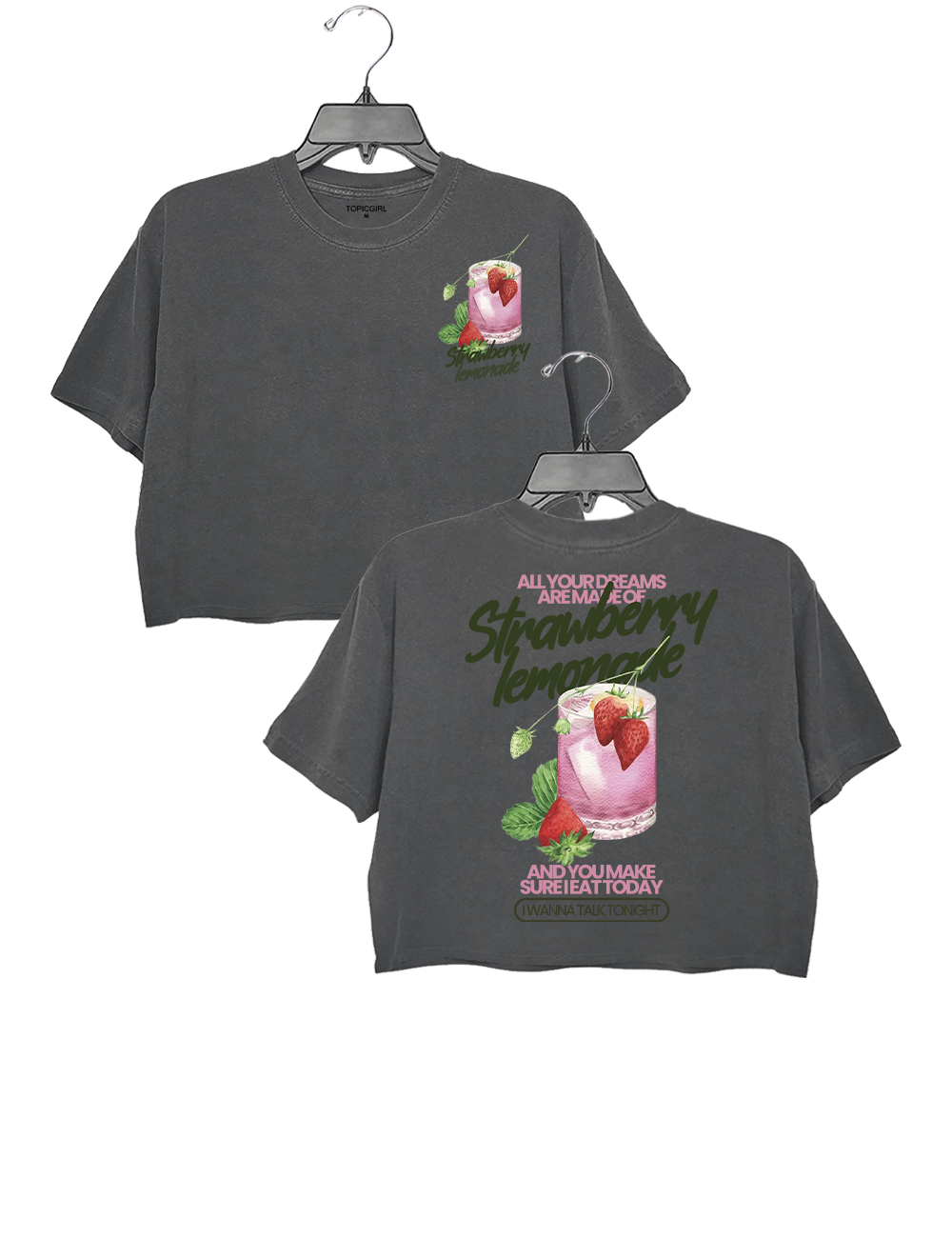 Strawberry Lemonade Definitely Maybe Morning Glory Manchester Gallagher Brothers Crop Top