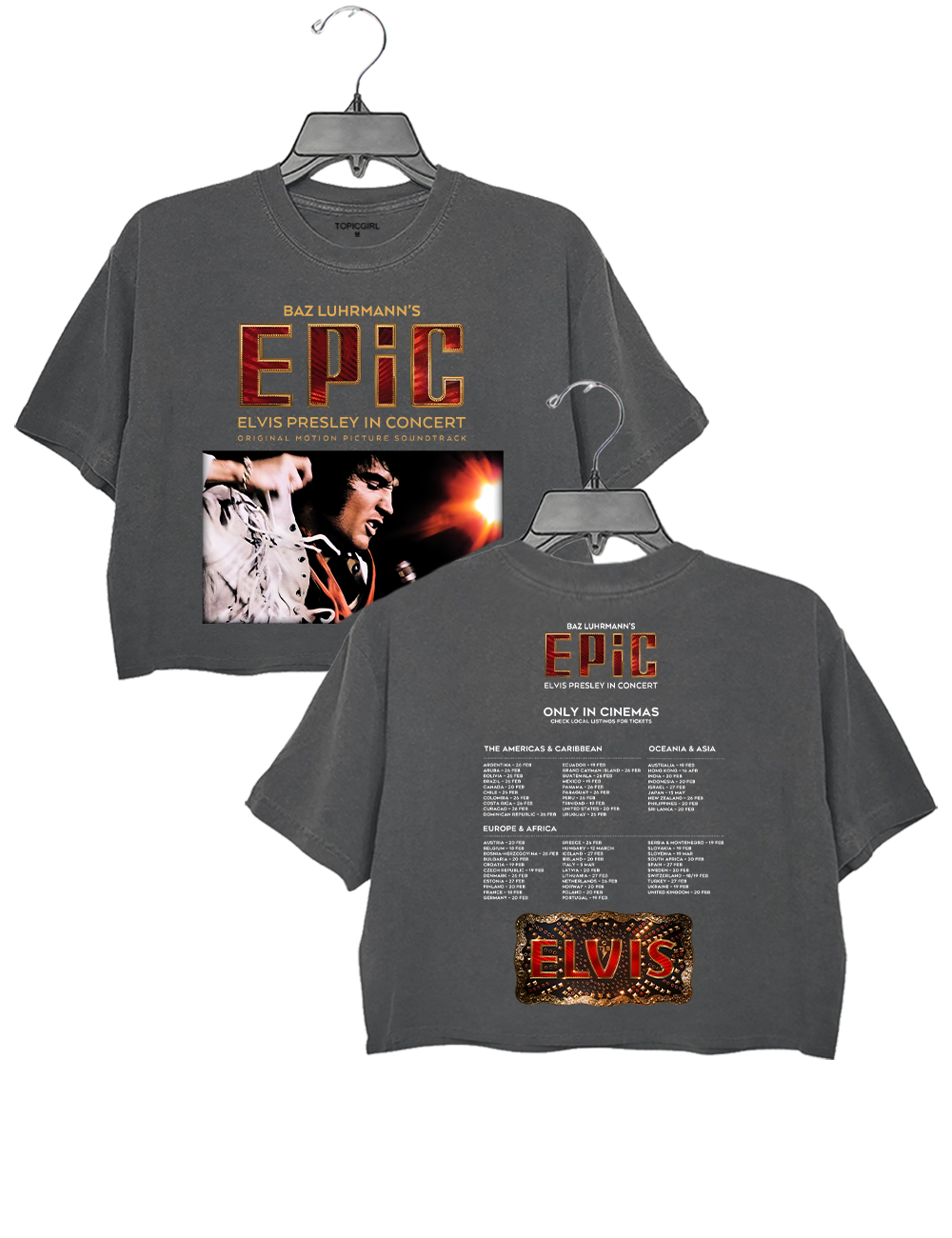 Elvis Presley In Concert 2026 Crop Top